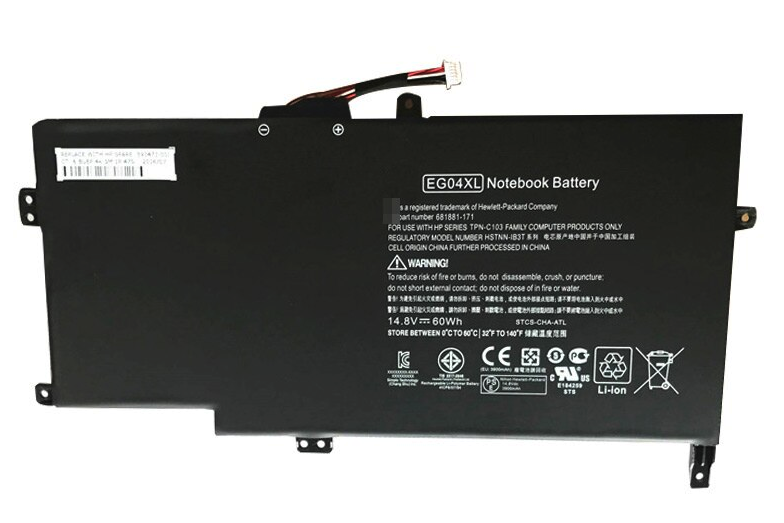 HP EG04XL, HSTNN-IB3T, 14.8V 4050mAh/60Wh Envy Sleekbook Orjinal Batarya Pil